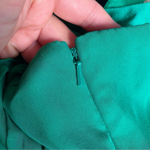 🦚 MONSOON TEAL GREEN BEADED FESTIVE SILK DRESS! - Picture 12 of 16